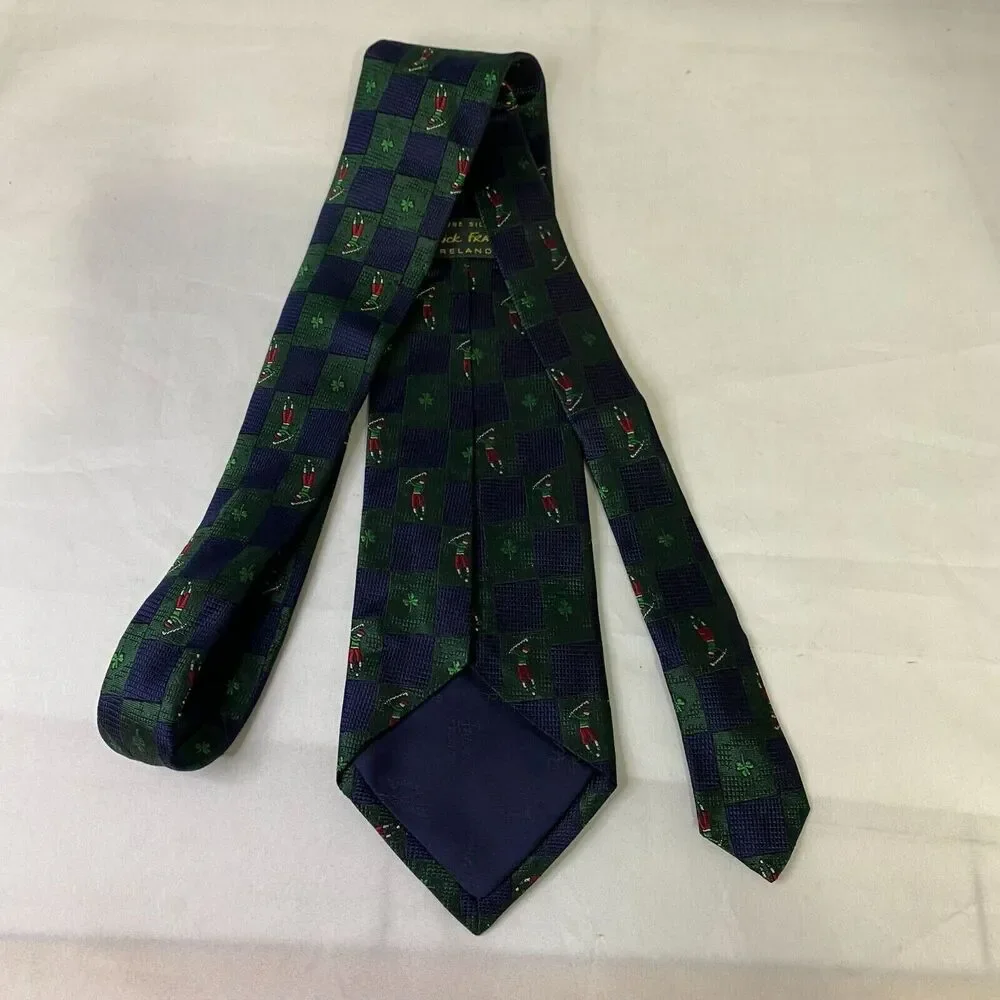 #6642 Everyday Navy Blue with Teacher Details Mens Necktie, Tie